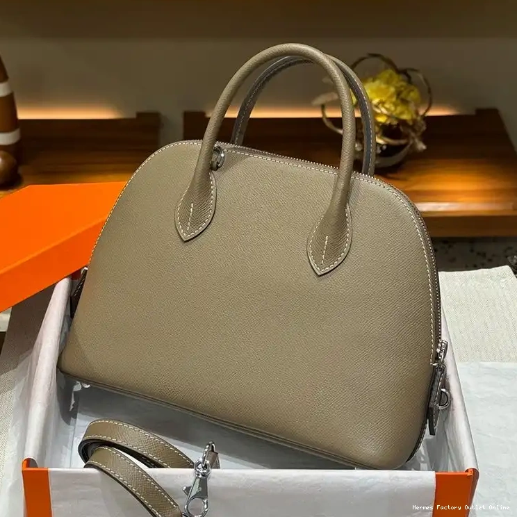 In Hardware Bolide Palladium Bag 25 Khaki Leather Epsom Hermes 0416